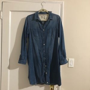 MUJI denim shirt dress